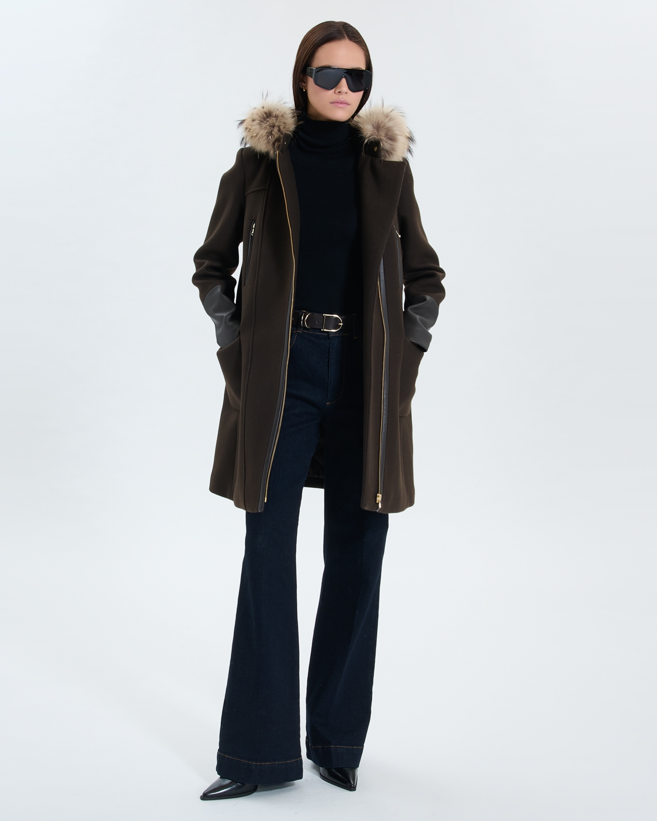 Gerson coat Chocolate Duffle Coat | ZAPA