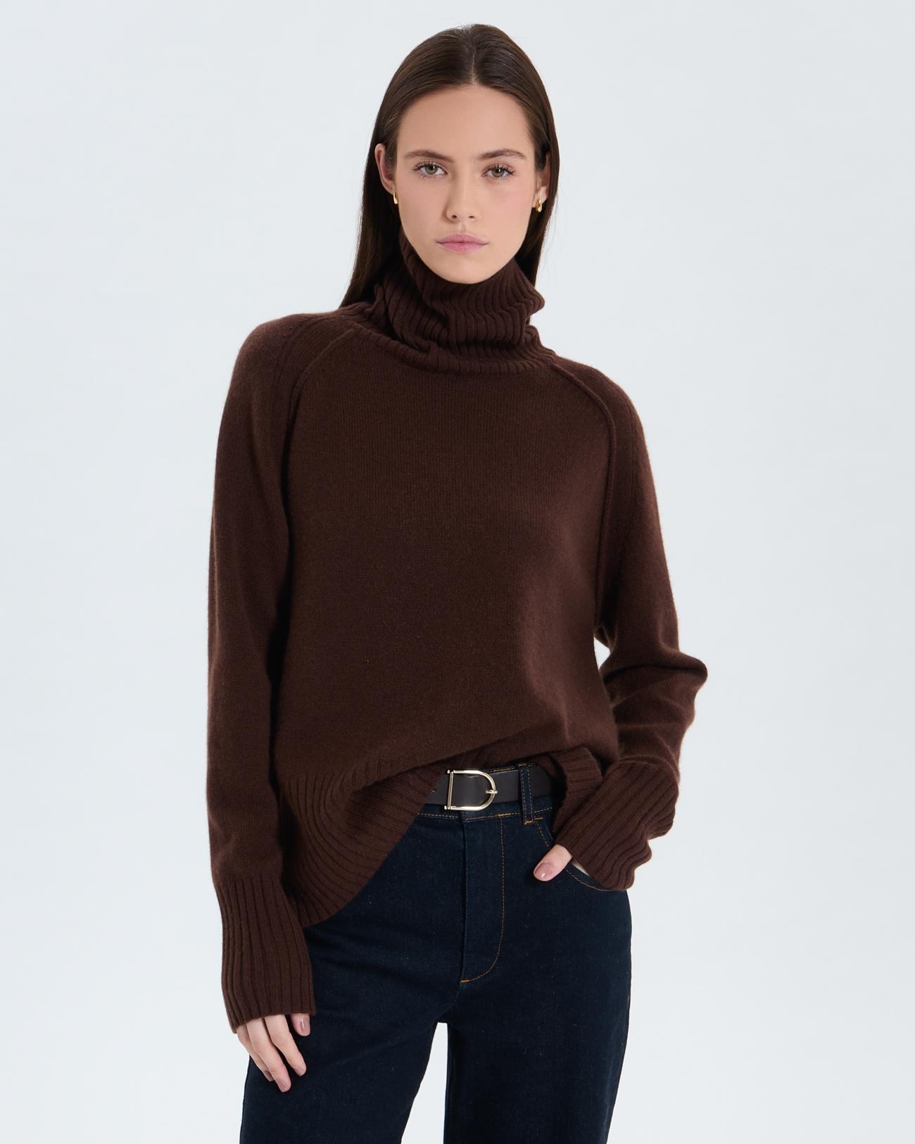 Pull Fin Polar Choco - Taille S, Neuf Avec étiquettes, Couleur Chocolat