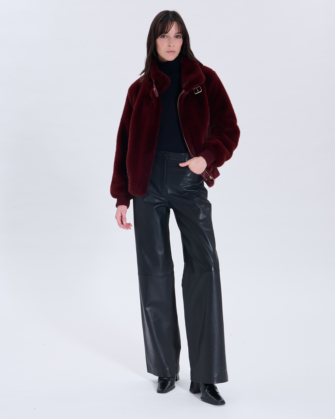 Hancore Jacket Black Leather Perfecto | ZAPA